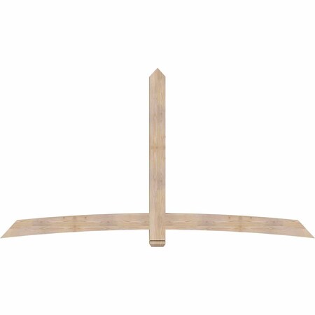 Ekena Millwork Bellingham Smooth Timber Gable Bracket, Douglas Fir, 108"W x 58"H x 3 1/2"D x 5 1/2"F, 13/12 Pitch GBW108X58X0406BEL00SDF